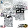 Green Bay Packers NFL Salute to Service Custom Name & Number Camo 3D Shirt, Sports Fans 3D Shirt 3 Green Bay Packers NFL Salute to Service Custom Name & Number Camo 3D Shirt, Sports Fans 3D Shirt Green Bay Packers Nfl Salute TO Service Custom Name Number Camo 3D Shirt