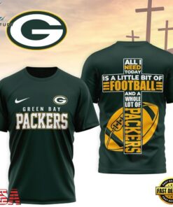 Green Bay Packers NFL Whole Lot of Football Christian Cross 3D Shirt, Sports Fans 3D Shirt Green Bay Packers Nfl Whole Lot OF Football Christian Cross 3D Shirt