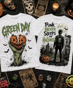 Green Day Punk Never Sleeps Halloween 3D Shirt, Trending Music 3D Tee Green Day Punk Never Sleeps Halloween 3D Shirt
