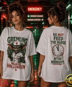 Gremlins Nurse Midnight Shift Halloween 3D Shirt, Trending Music 3D Tee Gremlins Nurse Midnight Shift Halloween 3D Shirt