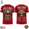 Guns N Roses x Texas Rangers Globe Life Field 2026 Concert Tour T Shirt, Viral 3D Graphic Tee Guns N Roses X Texas Rangers Globe Life Field 2026 Concert Tour T Shirt