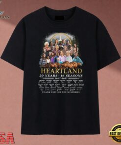 Heartland 20 Years 16 Seasons 2007 2027 Cast Signatures Graphic T Shirt, Music 2D Graphic Tee Heartland 20 Years 16 Seasons 2007 2027 Cast Signatures Graphic T Shirt