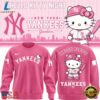 Hello Kitty x New York Yankees 2026 Pink Sweatshirt, Viral 3D Graphic Tee Hello Kitty X New York Yankees 2026 Pink Sweatshirt