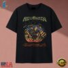 Helloween Pumpkin Monster Burst Heavy Metal Band Graphic T Shirt, Music 2D Graphic Tee Helloween Pumpkin Monster Burst Heavy Metal Band Graphic T Shirt