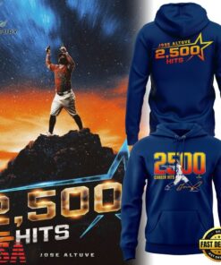 Houston Astros JOSE ALTUVE 2500 CAREER HITS Navy Hoodie, Viral 3D Graphic Tee Houston Astros Jose Altuve 2500 Career Hits Navy Hoodie