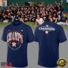 Houston Astros Navy 2026 AL West Division Champions T Shirt, Viral 3D Graphic Tee Houston Astros Navy 2026 AL West Division Champions T Shirt