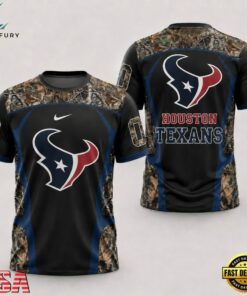 Houston Texans 2026 NFL Hunting Camo 3D Shirt, Sports Fans 3D Shirt Houston Texans 2026 Nfl Hunting Camo 3D Shirt