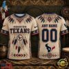 Houston Texans 2026 NFL Native American Heritage 3D Shirt, Sports Fans 3D Shirt Houston Texans 2026 Nfl Native American Heritage 3D Shirt