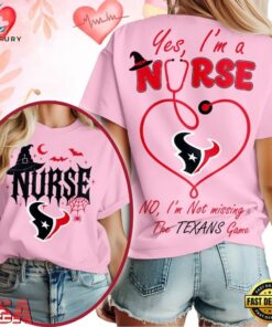 Houston Texans NFL Night Shift Never Misses Game Day Halloween Nurse Unisex 3D Shirt, Sports Fans 3D Shirt Houston Texans Nfl Night Shift Never Misses Game Day Halloween Nurse Unisex 3D Shirt