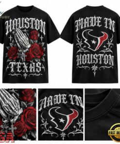 Houston Texans x Dia de los Muertos Graphic 2026 Black T Shirt, Viral 3D Graphic Tee Houston Texans X Dia DE Los Muertos Graphic 2026 Black T Shirt