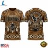 Houston Texans x Native American Heritage T Shirt, Viral 3D Graphic Tee Houston Texans X Native American Heritage T Shirt