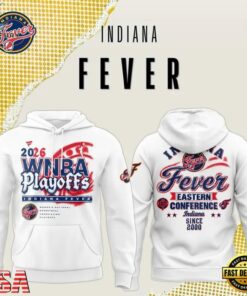 Indiana Fever 2026 WNBA Playoffs Eastern Conference White Hoodie, Viral 3D Graphic Tee Indiana Fever 2026 Wnba Playoffs Eastern Conference White Hoodie