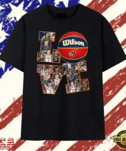 Indiana Fever LOVE Basketball Photo Collage Graphic T Shirt, Trendy 2D Print Shirt Indiana Fever Love Basketball Photo Collage Graphic T Shirt