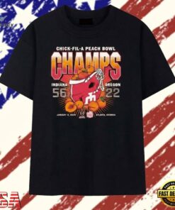Indiana Hoosiers Chick fil A Peach Bowl champs 2026 T Shirt.jfif, Trendy 2D Print Shirt Indiana Hoosiers Chick Fil A Peach Bowl Champs 2026 T Shirt Jfif
