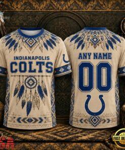 Indianapolis Colts 2026 NFL Native American Heritage 3D Shirt, Sports Fans 3D Shirt Indianapolis Colts 2026 Nfl Native American Heritage 3D Shirt