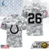 Indianapolis Colts NFL Salute to Service Custom Name & Number Camo 3D Shirt, Sports Fans 3D Shirt 2 Indianapolis Colts NFL Salute to Service Custom Name & Number Camo 3D Shirt, Sports Fans 3D Shirt Indianapolis Colts Nfl Salute TO Service Custom Name Number Camo 3D Shirt
