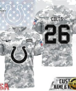 Indianapolis Colts NFL Salute to Service Custom Name & Number Camo 3D Shirt, Sports Fans 3D Shirt Indianapolis Colts Nfl Salute TO Service Custom Name Number Camo 3D Shirt