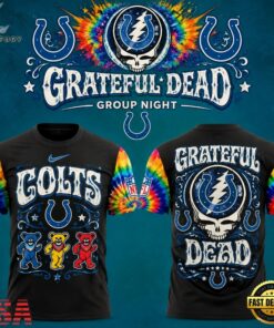 Indianapolis Colts x Grateful Dead Night 2026 Limited Edition T Shirt, Trending Music 3D Tee Indianapolis Colts X Grateful Dead Night 2026 Limited Edition T Shirt