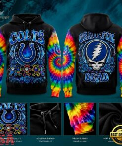Indianapolis Colts x Grateful Dead Night 2026 Special New Hoodie, Trending Music 3D Tee Indianapolis Colts X Grateful Dead Night 2026 Special New Hoodie