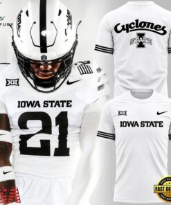 Iowa State Cyclones 2026 Icy Whites Uniform White Graphic T Shirt, Viral 3D Graphic Tee Iowa State Cyclones 2026 Icy Whites Uniform White Graphic T Shirt