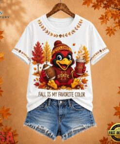 Iowa State Cyclones NCAA Fall Is My Favorite Color Football Unisex 3D Shirt, NCAA 3D Graphic Tee Iowa State Cyclones Ncaa Fall IS MY Favorite Color Football Unisex 3D Shirt