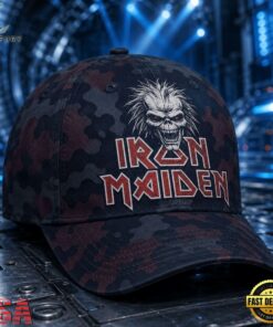 Iron Maiden Eddie’s Warborn Camo Heavy Metal Classic Cap, Music Lover Baseball Cap Iron Maiden Eddie S Warborn Camo Heavy Metal Classic Cap