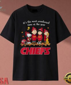 It's The Most Wonderful Time Of The Year Kansas City Chiefs Peanuts T Shirt, Music 2D Graphic Tee IT S The Most Wonderful Time OF The Year Kansas City Chiefs Peanuts T Shirt