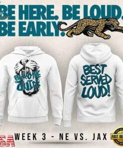 Jacksonville Jaguars Bring The Juice, Best Served Loud 2026 White Hoodie, Viral 3D Graphic Tee Jacksonville Jaguars Bring The Juice Best Served Loud 2026 White Hoodie