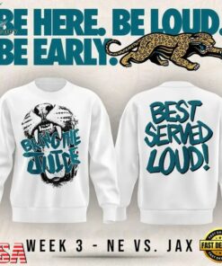 Jacksonville Jaguars Bring The Juice, Best Served Loud 2026 White Sweatshirt, Viral 3D Graphic Tee Jacksonville Jaguars Bring The Juice Best Served Loud 2026 White Sweatshirt