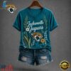 Jacksonville Jaguars NFL Floral Garden V Neck T Shirt, NFL Team V Neck Tee Jacksonville Jaguars Nfl Floral Garden V Neck T Shirt