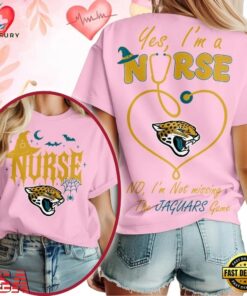 Jacksonville Jaguars NFL Night Shift Never Misses Game Day Halloween Nurse Unisex 3D Shirt, Sports Fans 3D Shirt Jacksonville Jaguars Nfl Night Shift Never Misses Game Day Halloween Nurse Unisex 3D Shirt