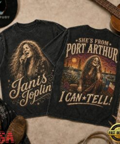 Janis Joplin Vintage Sunset Portrait 3D Shirt, Trending Music 3D Tee Janis Joplin Vintage Sunset Portrait 3D Shirt