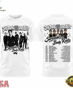 JAY PARK x LNGSHOT 2026 World Tour Serenades x Body Rolls White T Shirt, Trending Music 3D Tee Jay Park X Lngshot 2026 World Tour Serenades X Body Rolls White T Shirt