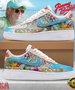 Jimmy Buffett Margaritaville Custom Air Force 1 Shoes, Tropical Parrothead Graphic Sneakers, Music Lover AF1 Shoes Jimmy Buffett Margaritaville Custom Air Force 1 Shoes Tropical Parrothead Graphic Sneakers