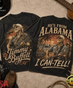 Jimmy Buffett Vintage Sunset Palm Guitar 3D Shirt, Trending Music 3D Tee Jimmy Buffett Vintage Sunset Palm Guitar 3D Shirt