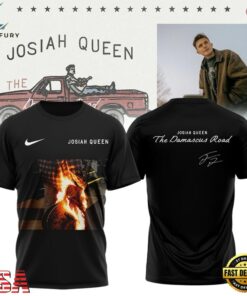 Josiah Queen Damascus Road Tour 2027 Signature Black T Shirt, Trending Music 3D Tee Josiah Queen Damascus Road Tour 2027 Signature Black T Shirt