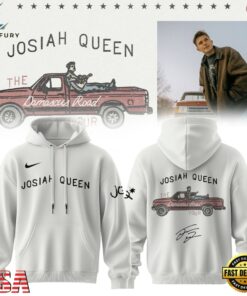 Josiah Queen Damascus Road Tour 2027 Signature White Hoodie, Trending Music 3D Tee Josiah Queen Damascus Road Tour 2027 Signature White Hoodie