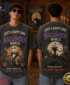 Just A Happy Soul In A Halloween World, Making Every Day A Little Spookier 3D Shirt, Trending Music 3D Tee Just A Happy Soul IN A Halloween World Making Every Day A Little Spookier 3D Shirt