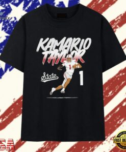 Kamario Taylor Mississippi State Bulldogs Number 1 T Shirt, Trendy 2D Print Shirt Kamario Taylor Mississippi State Bulldogs Number 1 T Shirt