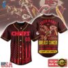 Kansas City Chiefs NFL Breast Cancer Hope Over Fear Baseball Jersey, NFL Baseball Shirt Kansas City Chiefs Nfl Breast Cancer Hope Over Fear Baseball Jersey