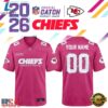 Kansas City Chiefs NFL Crucial Catch 2026 Pink Limited Edition Football Jersey, Fashion Football Jersey Kansas City Chiefs Nfl Crucial Catch 2026 Pink Limited Edition Football Jersey