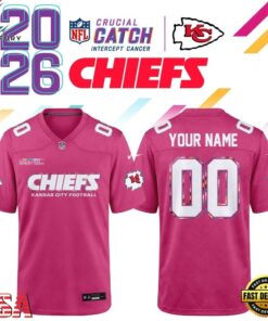 Kansas City Chiefs NFL Crucial Catch 2026 Pink Limited Edition Football Jersey, Fashion Football Jersey Kansas City Chiefs Nfl Crucial Catch 2026 Pink Limited Edition Football Jersey