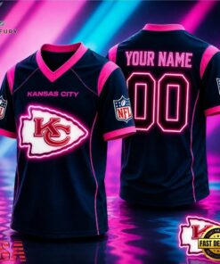 Kansas City Chiefs NFL Electric Glow Custom Football Jersey, Trending NFL Jersey Kansas City Chiefs Nfl Electric Glow Custom Football Jersey
