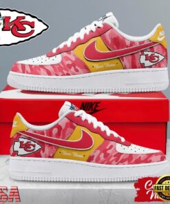 Kansas City Chiefs NFL End Zone Energy Custom Air Force 1 Shoes Sneaker, NFL Fan AF1 Shoes Kansas City Chiefs Nfl End Zone Energy Custom Air Force 1 Shoes Sneaker