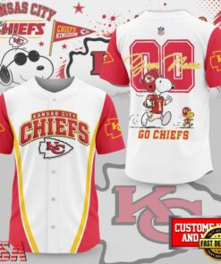 Kansas City Chiefs NFL Snoopy Ultimate Game Day Personalized Jersey Shirt, NFL Baseball Shirt Kansas City Chiefs Nfl Snoopy Ultimate Game Day Personalized Jersey Shirt