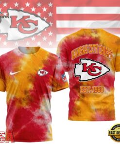 Kansas City Chiefs NFL Sunday Legends Tie Dye 3D Shirt, Sports Fans 3D Shirt Kansas City Chiefs Nfl Sunday Legends Tie Dye 3D Shirt