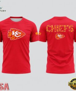 Kansas City Chiefs Salute To Service 2026 Limited Edition Red T Shirt, Viral 3D Graphic Tee Kansas City Chiefs Salute TO Service 2026 Limited Edition Red T Shirt