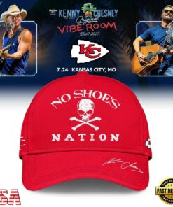 Kansas City Chiefs x Kenny Chesney The Original Vibe Room Tour 2027 Signature Cap, Music Lover Baseball Cap Kansas City Chiefs X Kenny Chesney The Original Vibe Room Tour 2027 Signature Cap