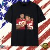 Kansas City Football Travis Kelce And Patrick Mahomes Vintage Graphic T Shirt, Trendy 2D Print Shirt Kansas City Football Travis Kelce And Patrick Mahomes Vintage Graphic T Shirt