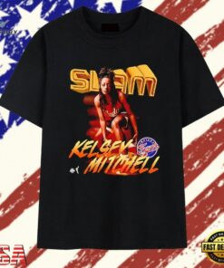 Kelsey Mitchell Indiana Fever Slam WNBA T Shirt, Trendy 2D Print Shirt Kelsey Mitchell Indiana Fever Slam Wnba T Shirt